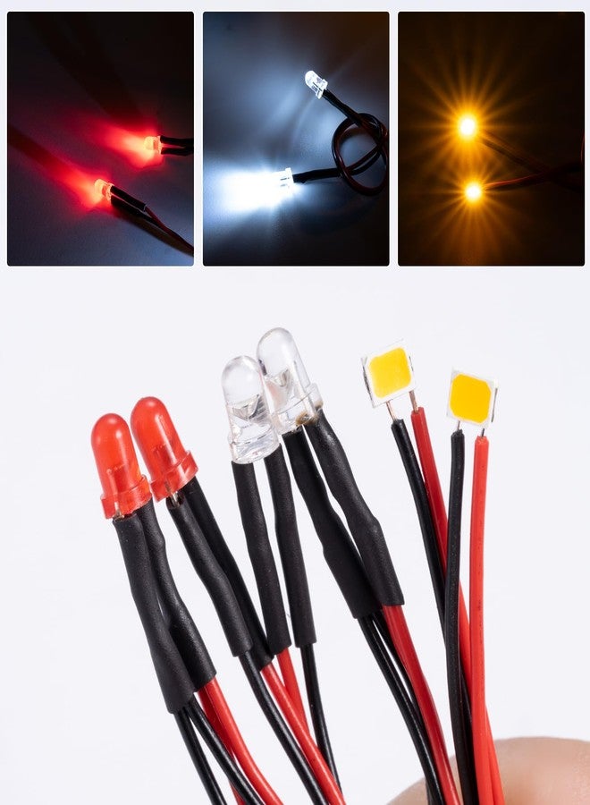 WEFEINO Resin RC Front & Rear LED Light Kits Headlight Taillight Upgrade Parts for 1/18 Tra-xxas TRX4M F150 RC Crawler Car - Image 5